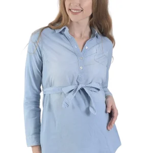 Blusa De Mezclilla Para Embarazadas