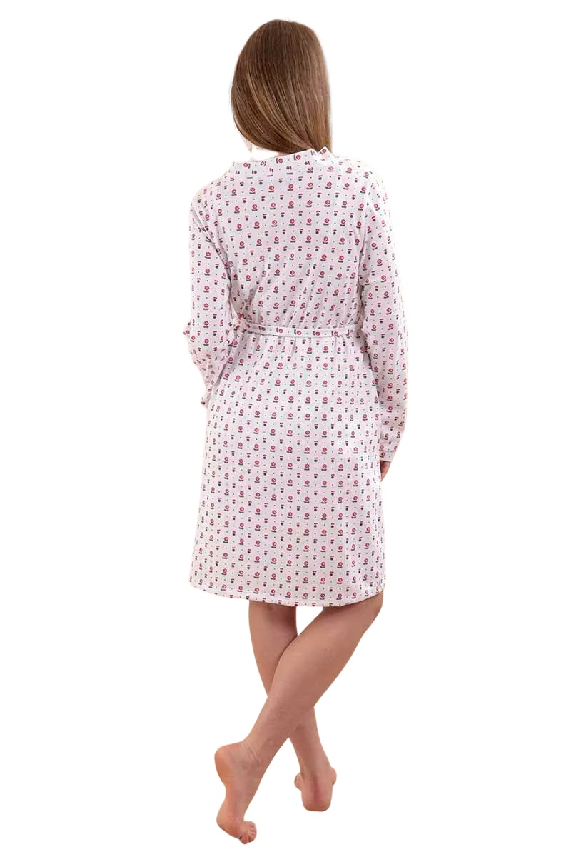 PIJAMA DE EMBARAZO Y LACTANCIA (CAMISON CON BATA) - Imagen 6