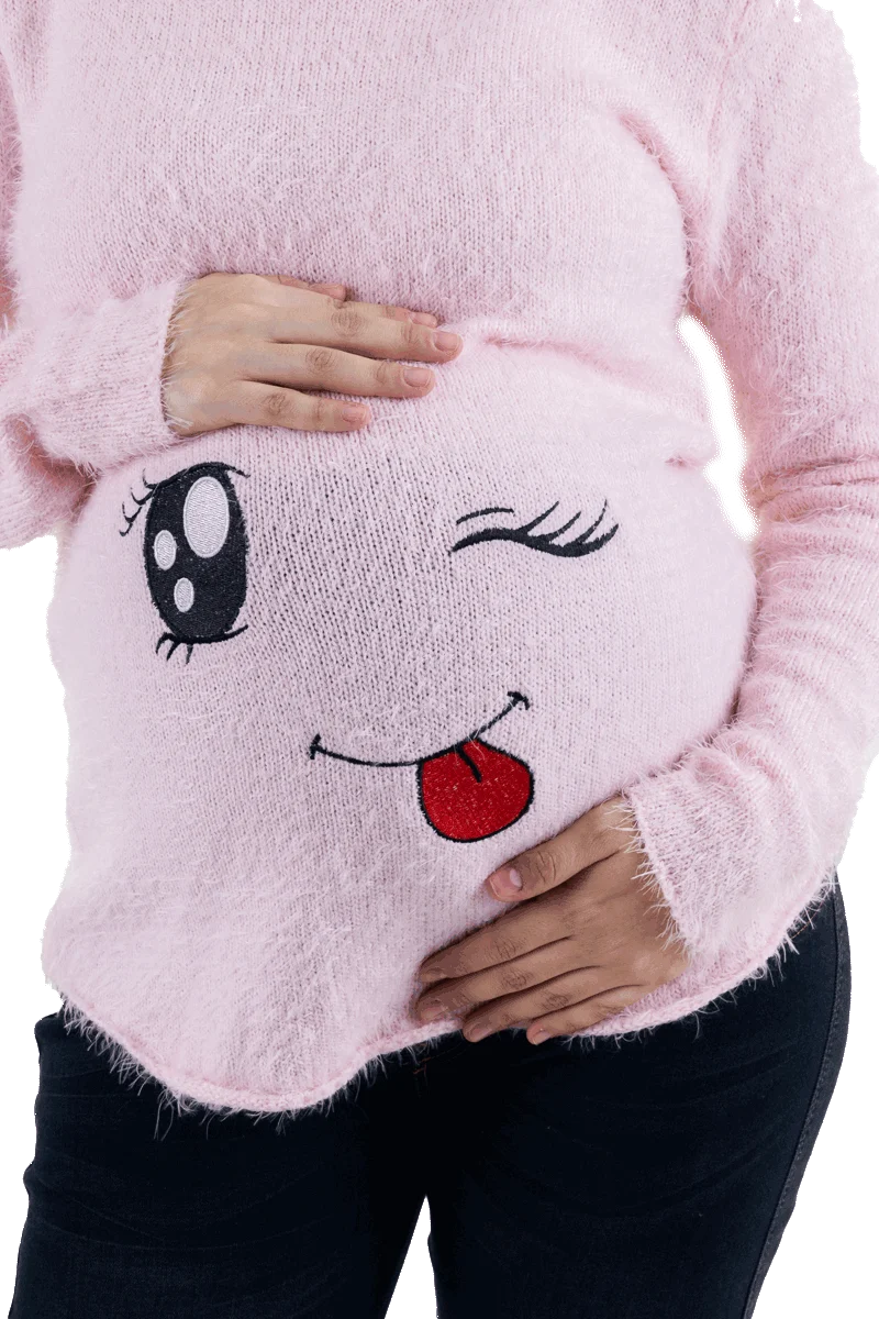 Sueter MAMA MIA Maternity Con Estampado de Carita - Imagen 3