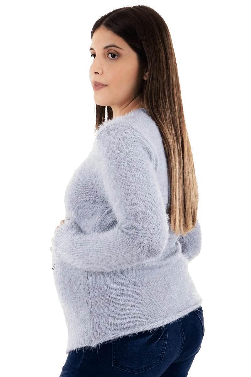 Sueter MAMA MIA Maternity Con Estampado de Carita - Imagen 9
