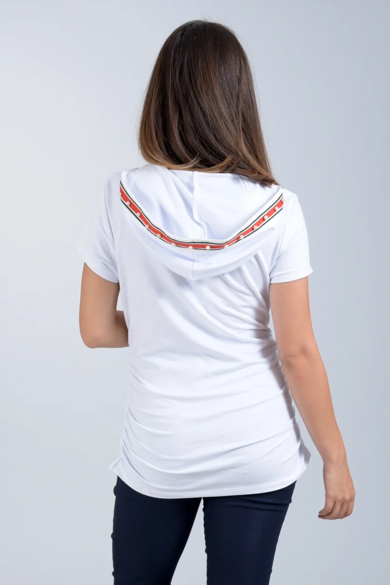Playera Embarazo Con Capucha - Imagen 4