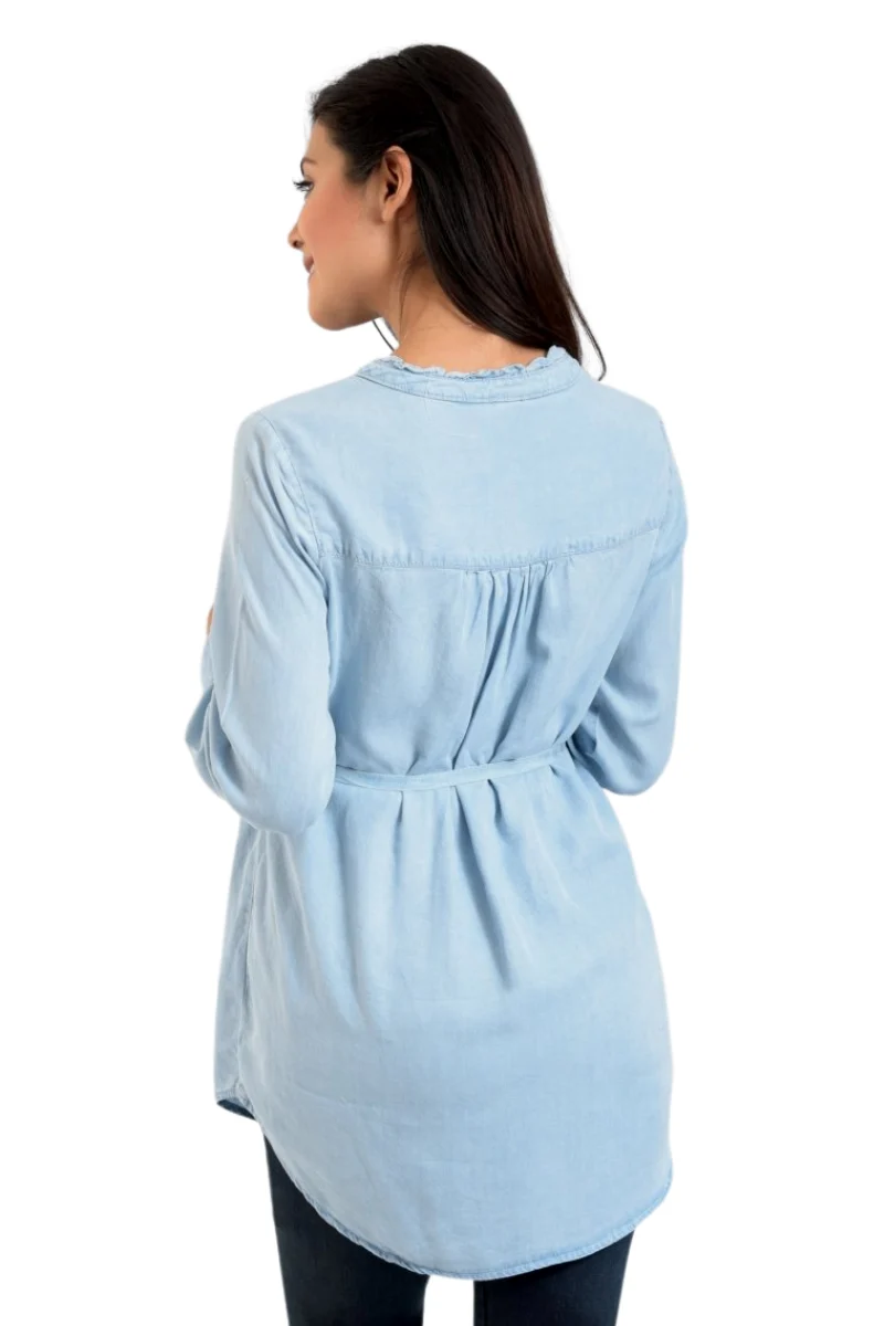 Blusa De Mezclilla MAMA MIA Maternity - Imagen 4