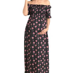 VESTIDO DE EMBARAZO LARGO "BELLA"