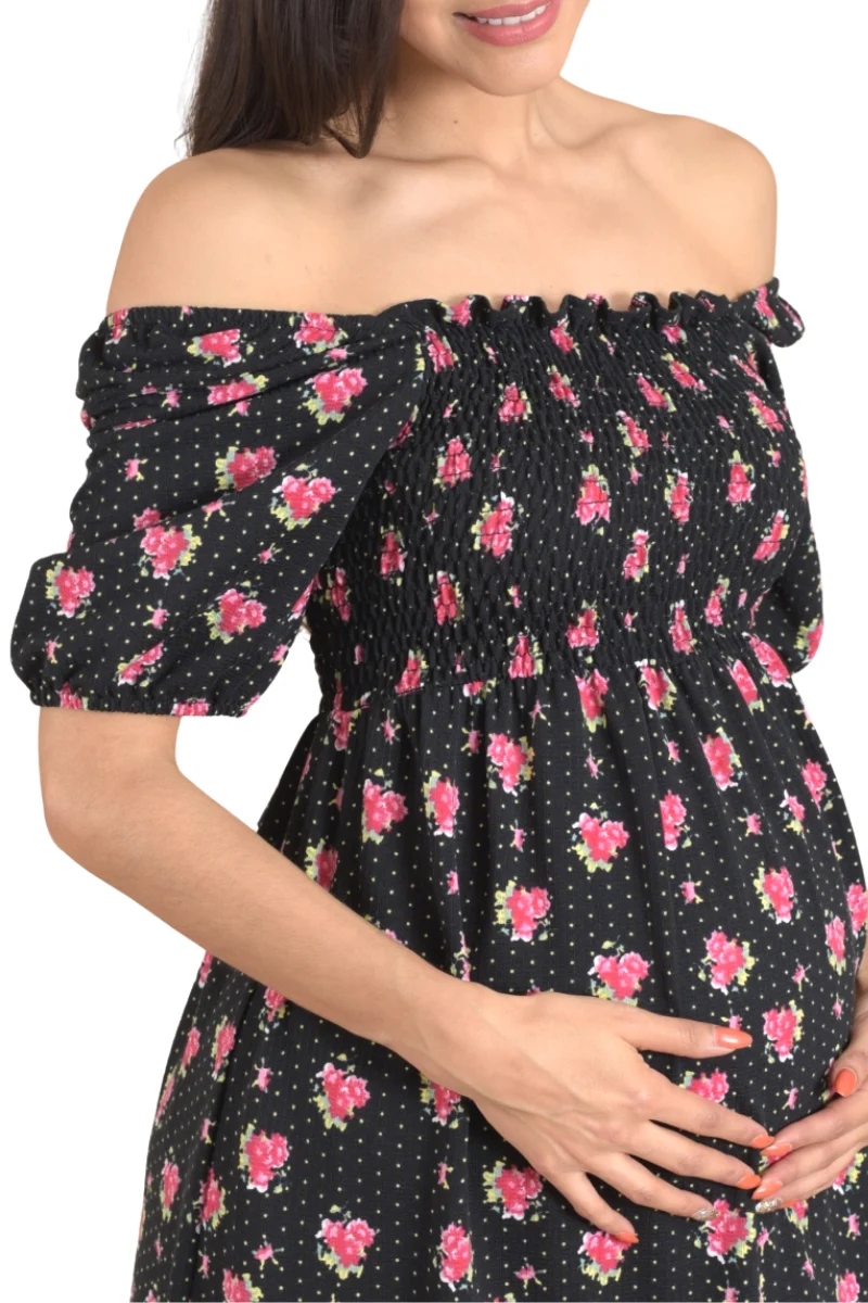 VESTIDO DE EMBARAZO LARGO "BELLA" - Imagen 5