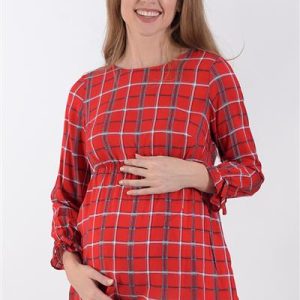 Blusa De cuadros Para Embarazadas "Geometric"