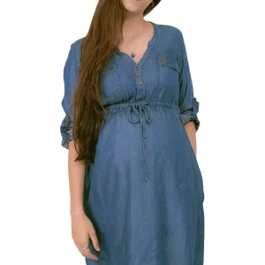 Vestido de Mezclilla Para Embarazadas