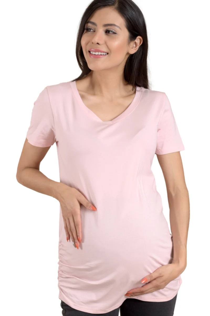 Playera De Maternidad Cuello V - Imagen 2