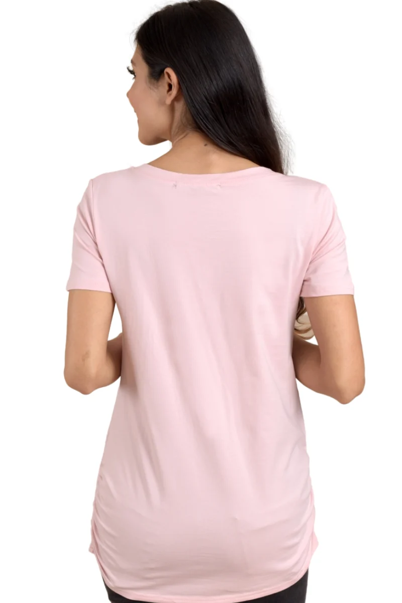 Playera De Maternidad Cuello V - Imagen 4