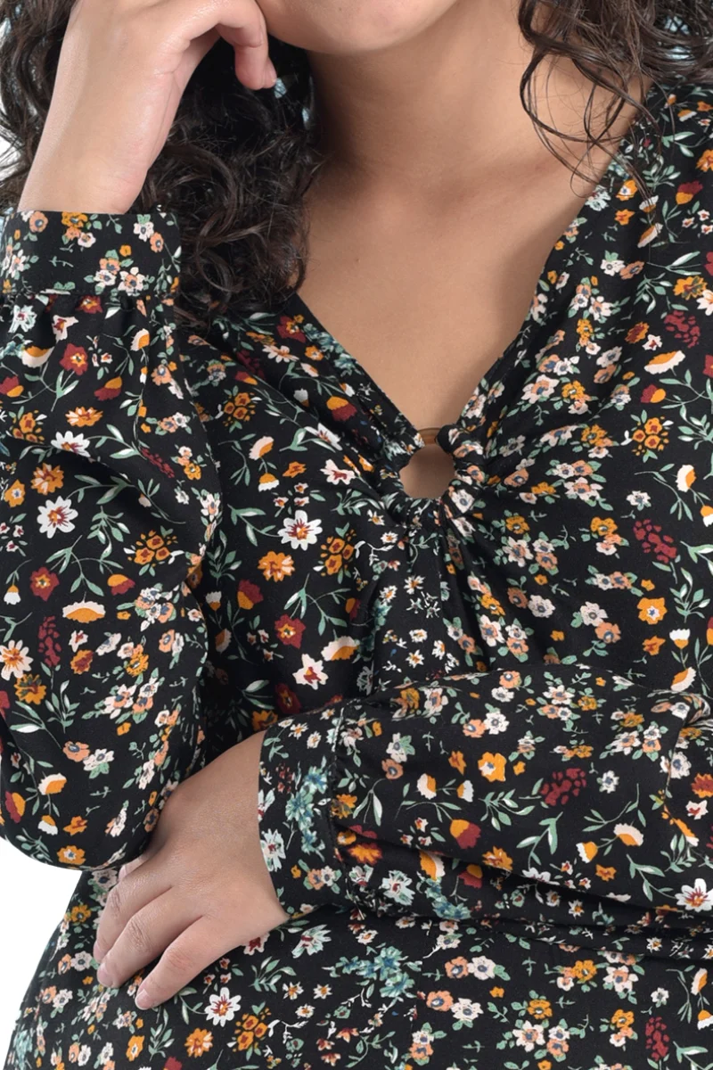 Blusa Floreada De Maternidad MAMA MIA MATERNITY - Imagen 4