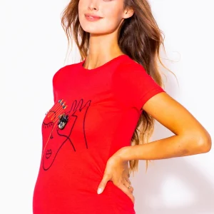 PLAYERA DE EMBARAZO "ABSTRACT"
