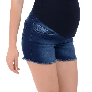 Short De Maternidad MAMA MIA Maternity Con Bordes Rasgados