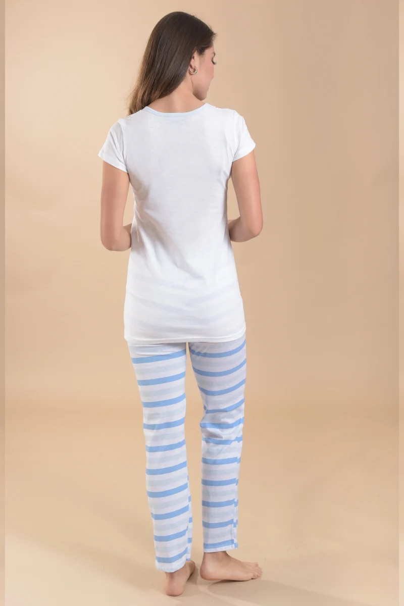 PIJAMA DE MATERNIDAD "LOVE BLUE" - Imagen 3