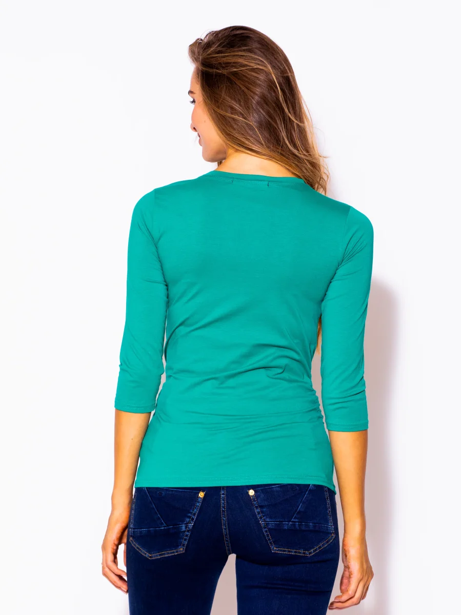 Playera Para Embarazadas Con Moderno Estampado De Cara - Imagen 4