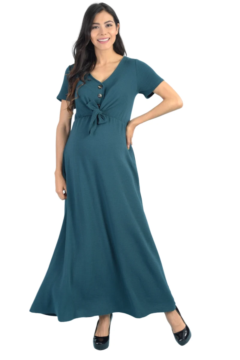 Vestido De Maternidad Largo - Imagen 3