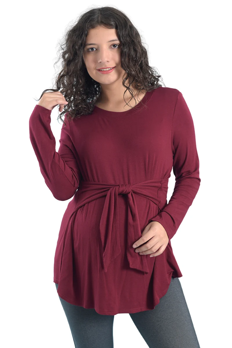 BLUSA DE EMBARAZO "WINE" - Imagen 3