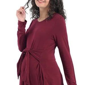 BLUSA DE EMBARAZO "WINE"