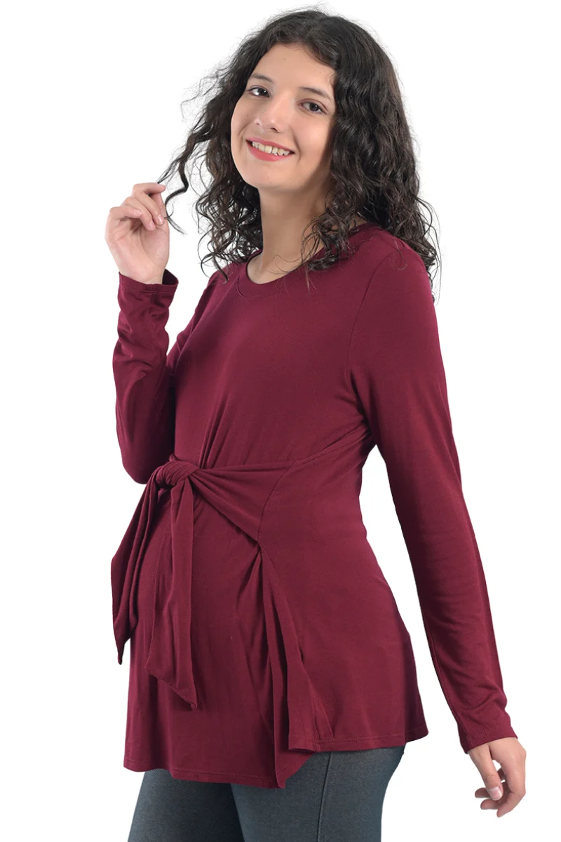 BLUSA DE EMBARAZO "WINE" - Imagen 2