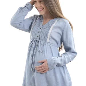 Blusa de Mezclilla Para Embarazadas