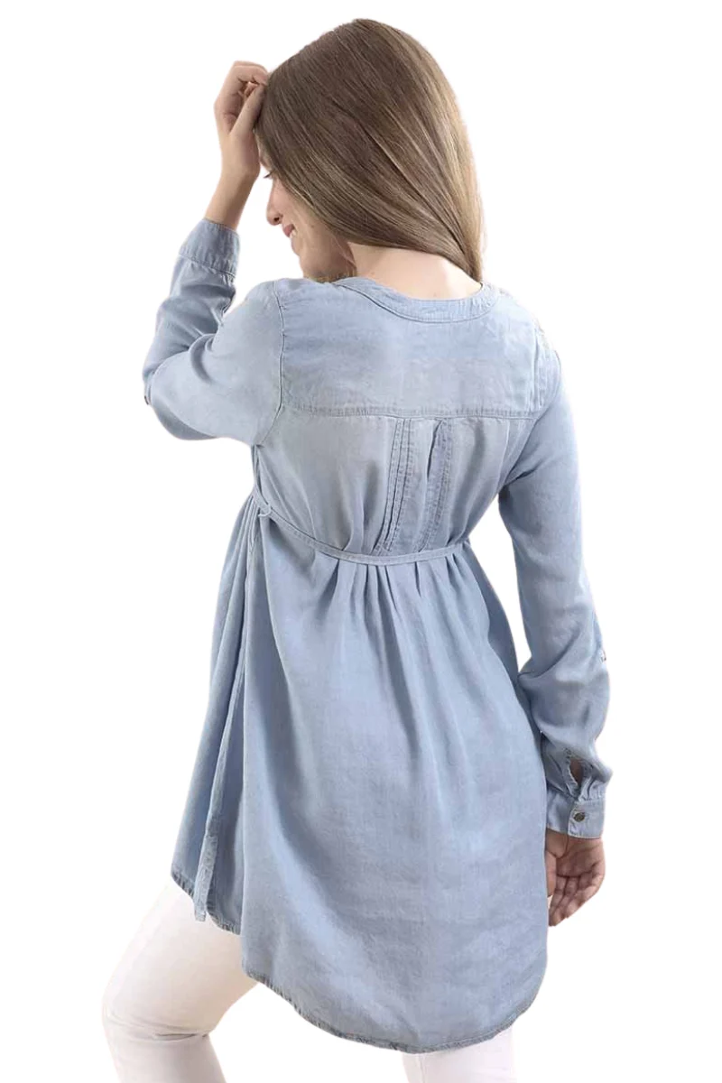 Blusa de Mezclilla Para Embarazadas - Imagen 3
