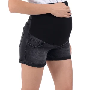 Short para Embarazada MAMA MIA Maternity con detalles de deslavado