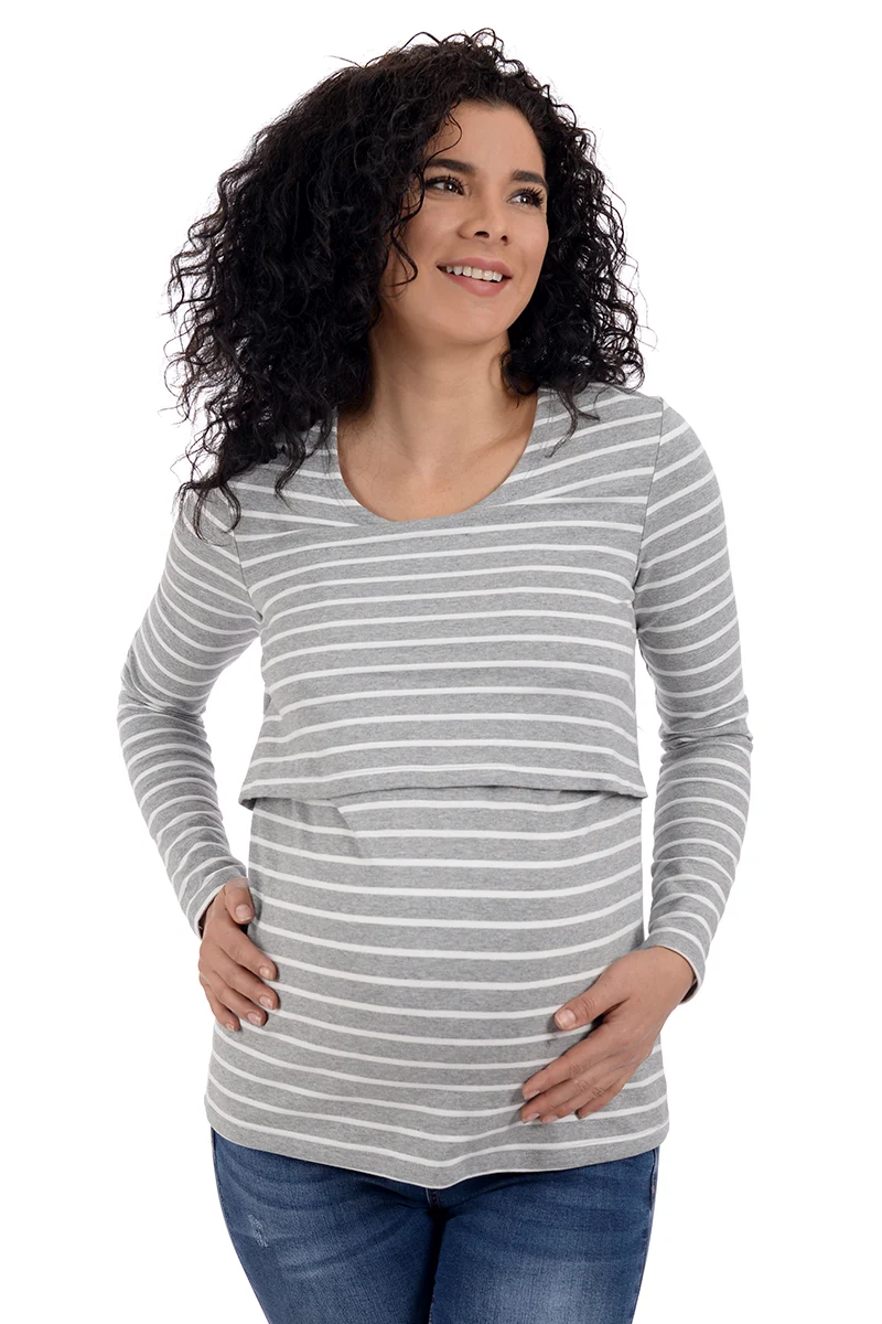 Playera de Lactancia de manga larga para mamá MAMA MIA Maternity - Imagen 6