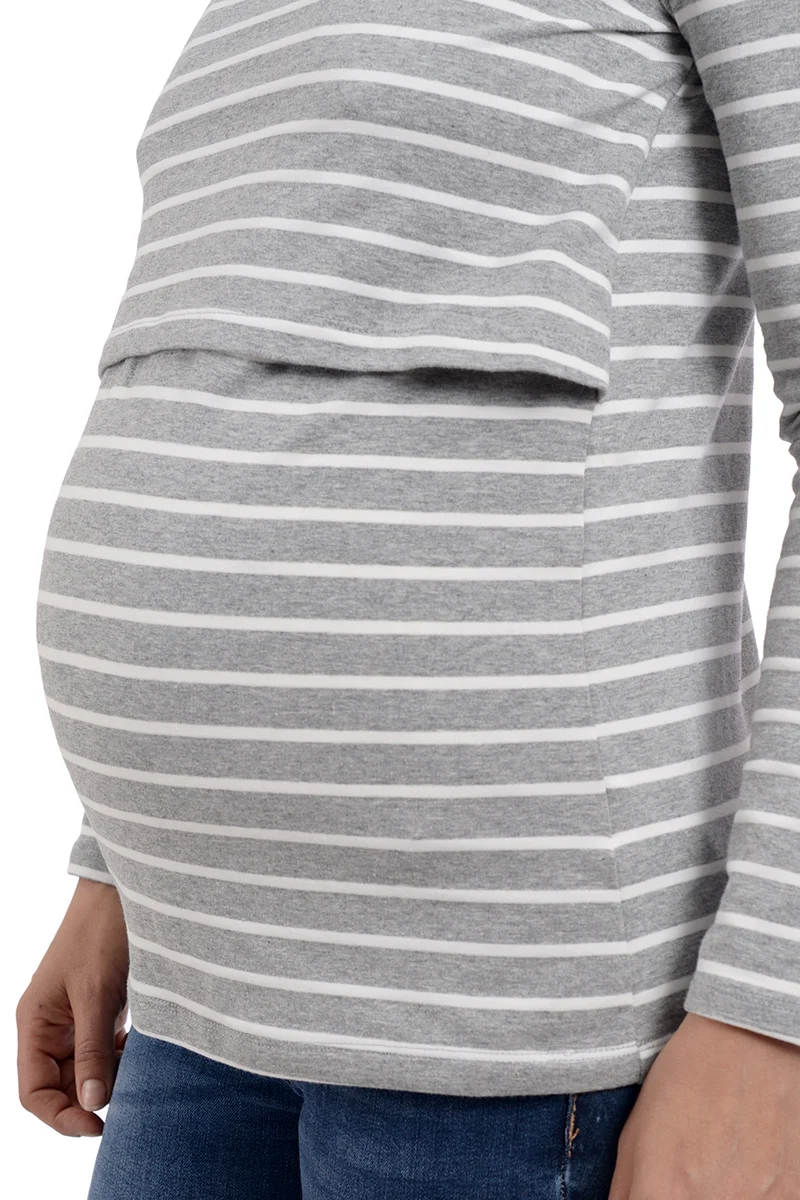 Playera de Lactancia de manga larga para mamá MAMA MIA Maternity - Imagen 5