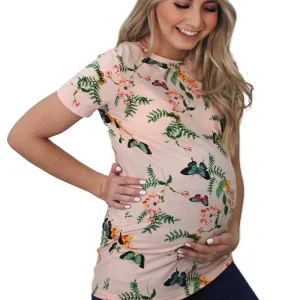 PLAYERA DE EMBARAZO "BUTTERFLIES"