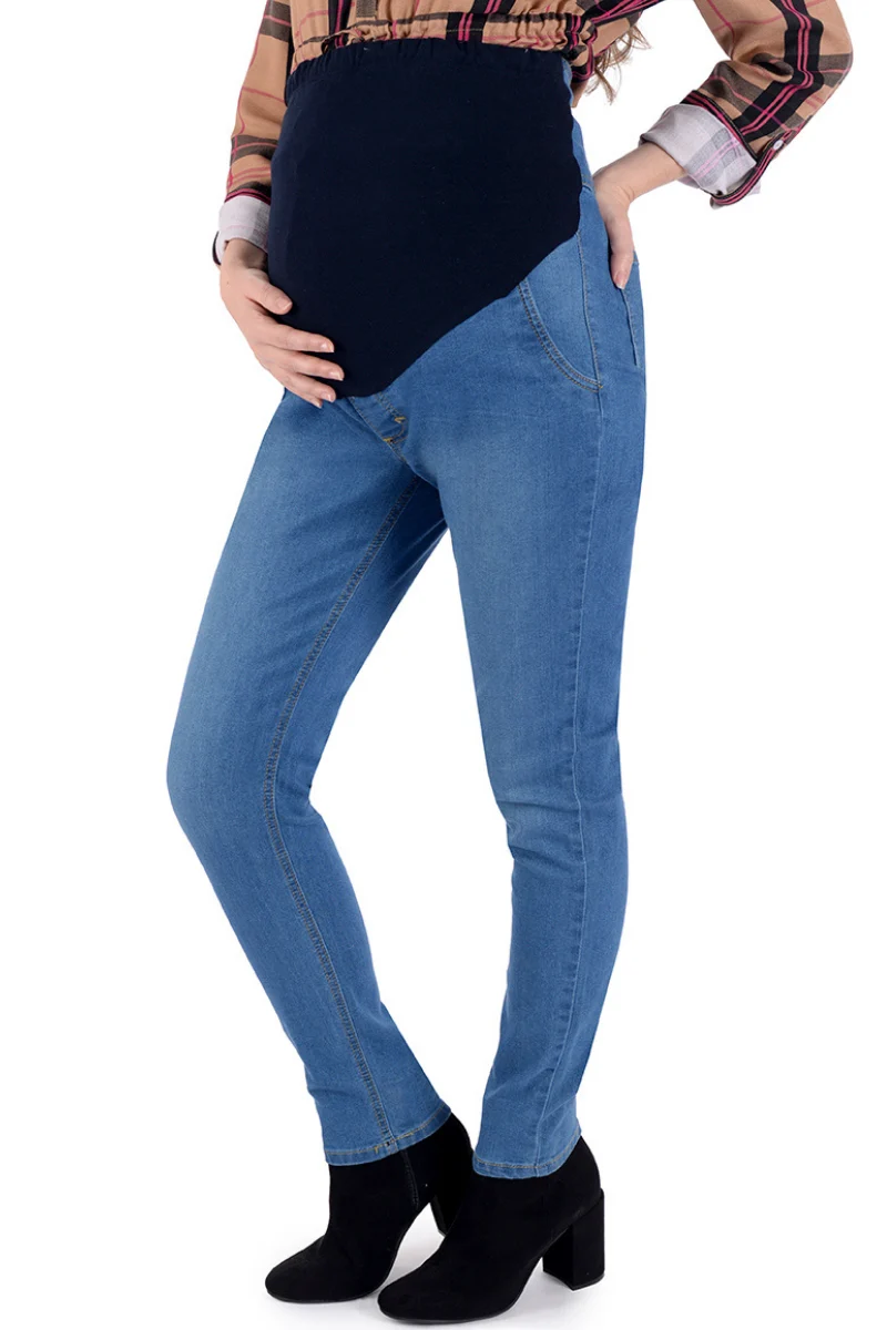 Jeans de Embarazo MAMA MIA Materntiy de Mezclilla Suave.