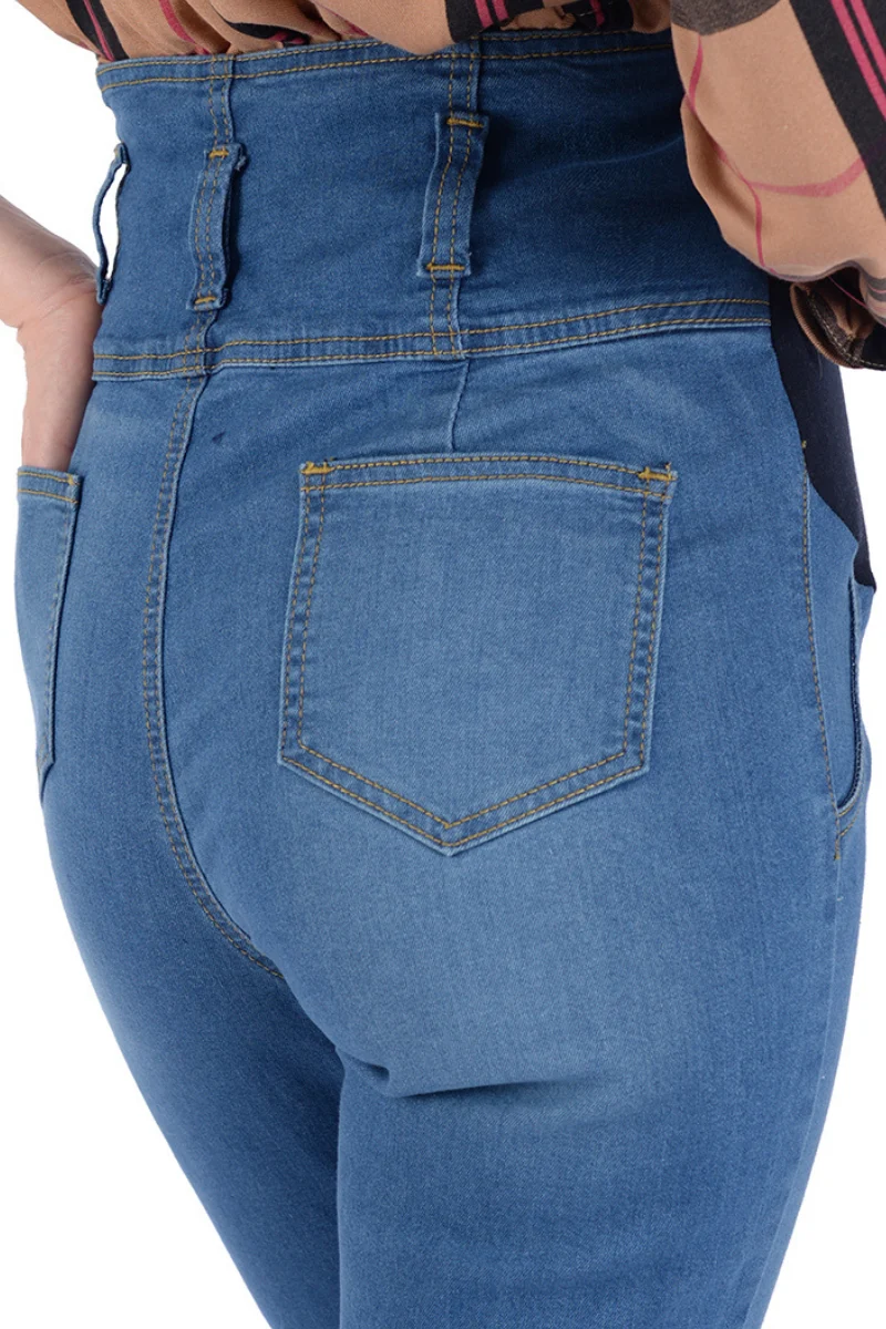 Jeans de Embarazo MAMA MIA Materntiy de Mezclilla Suave. - Imagen 5