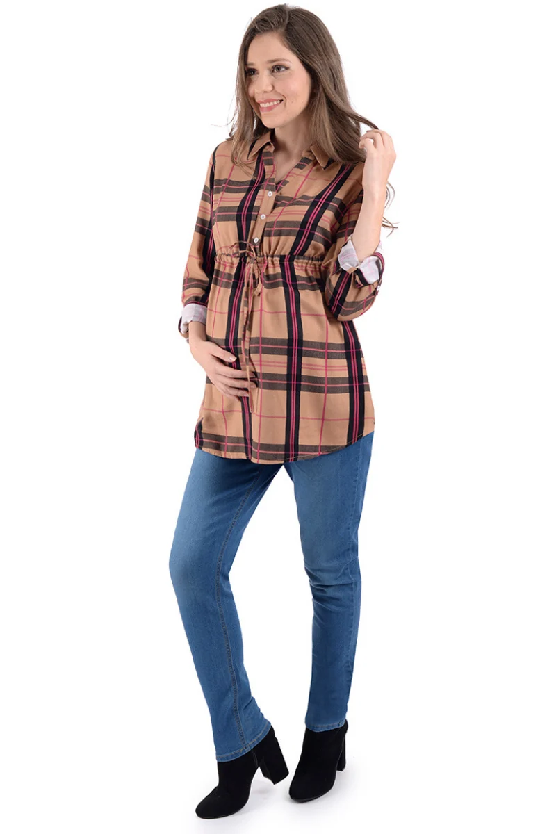 Jeans de Embarazo MAMA MIA Materntiy de Mezclilla Suave. - Imagen 6
