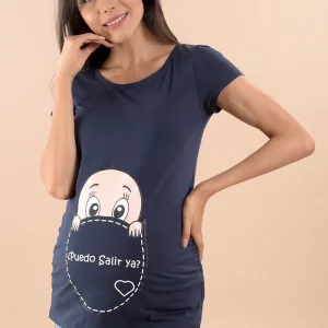 Playera De Maternidad Con Estampado