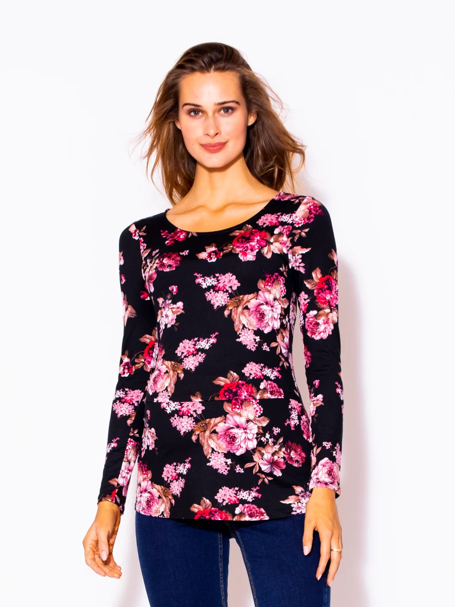 Blusas Para Embarazo Floreada MAMA MIA Maternity - Imagen 2