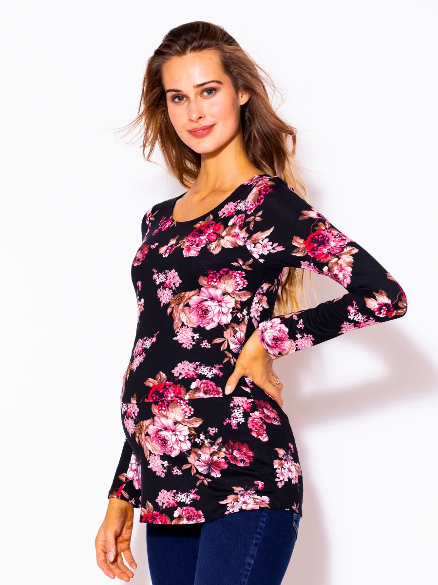 Blusas Para Embarazo Floreada MAMA MIA Maternity - Imagen 3