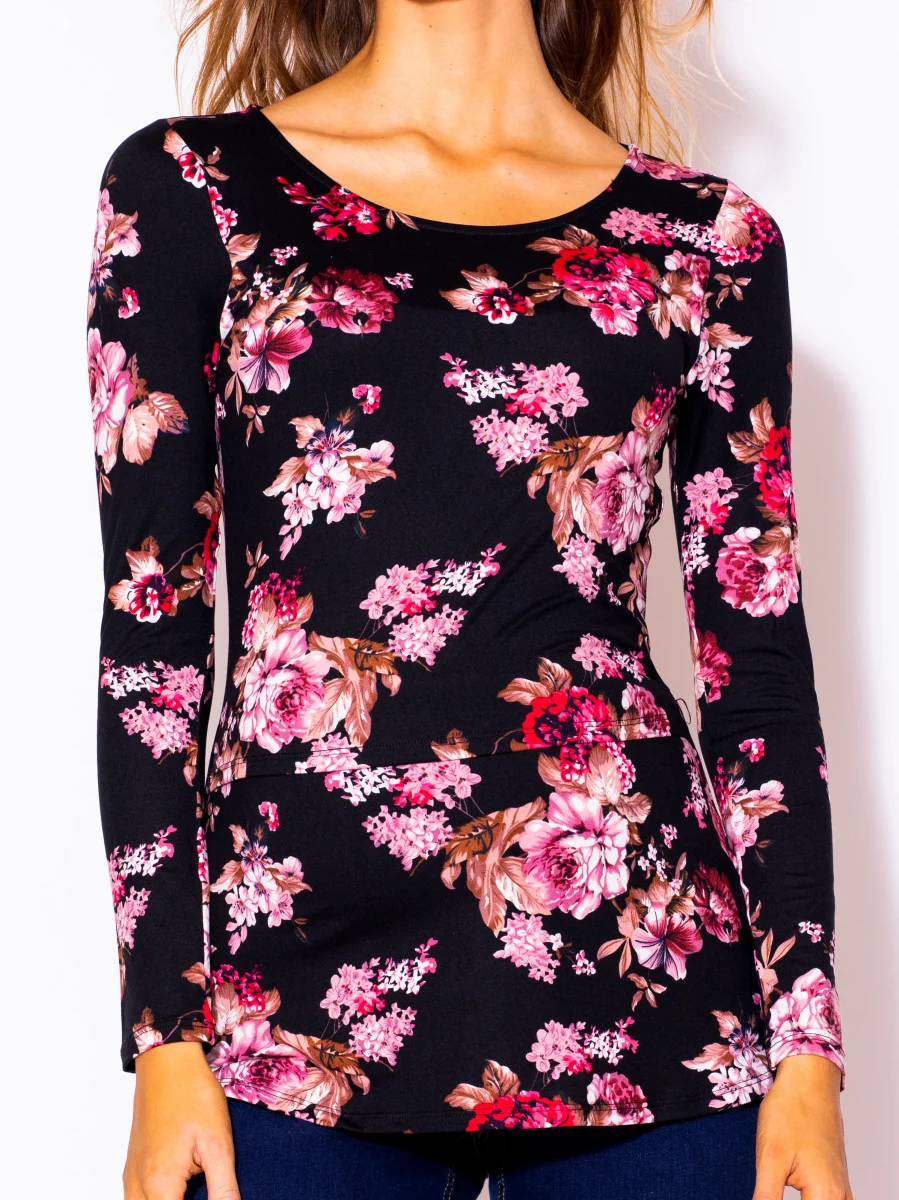 Blusas Para Embarazo Floreada MAMA MIA Maternity - Imagen 5