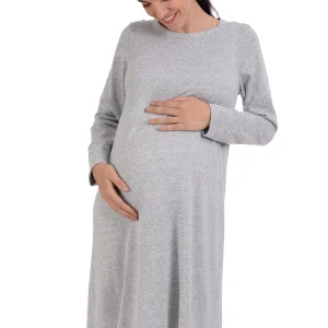 Vestido suave manga larga MAMA MIA Maternity