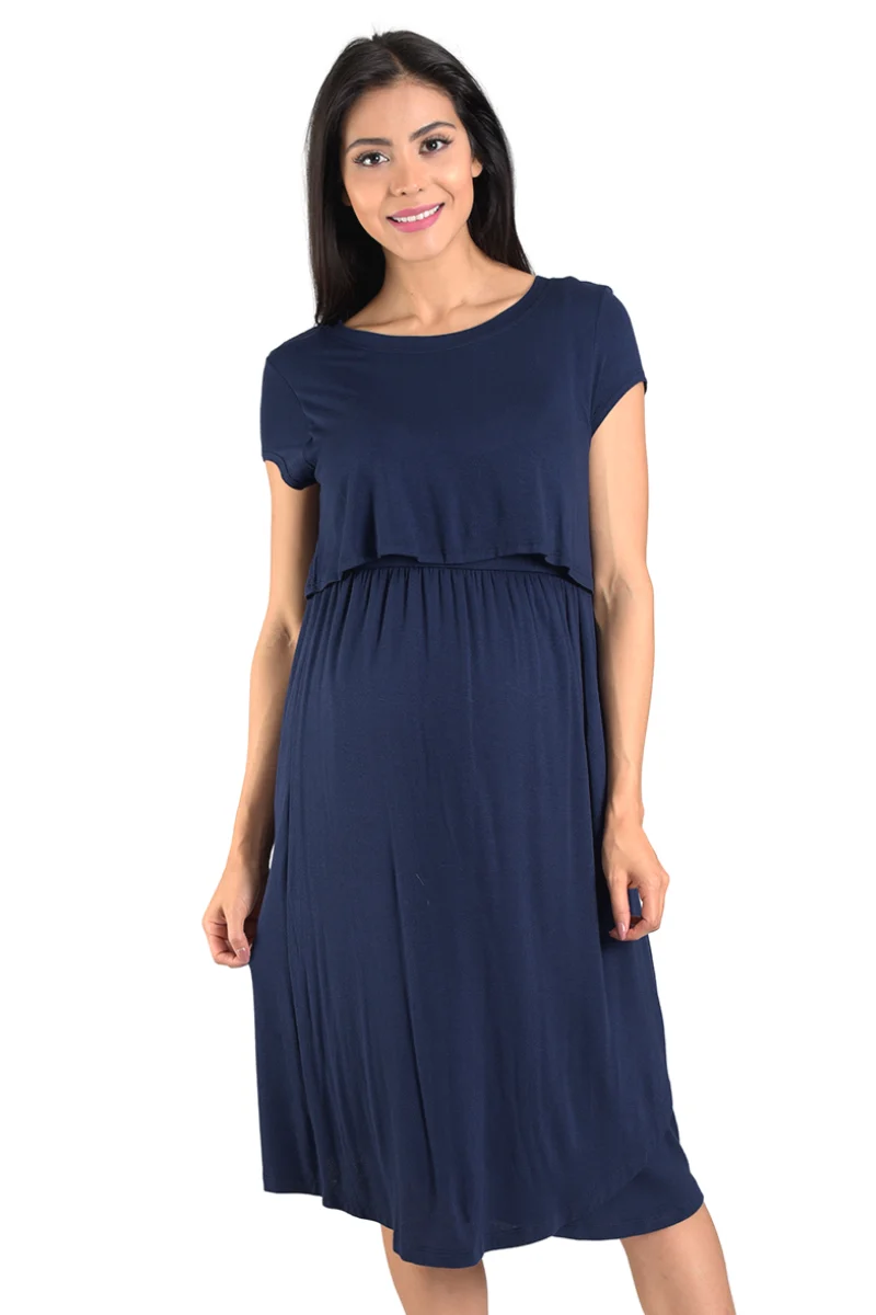 Vestido De Lactancia Corto - Imagen 2
