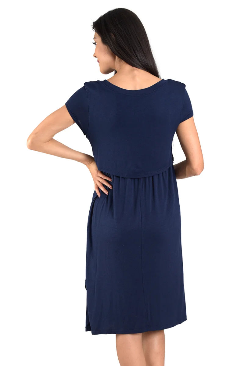Vestido De Lactancia Corto - Imagen 4