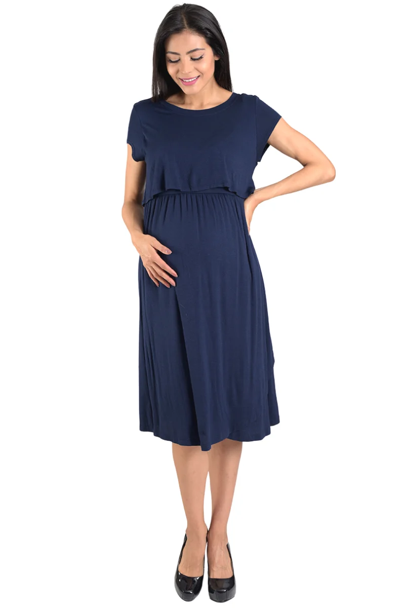 Vestido De Lactancia Corto - Imagen 6