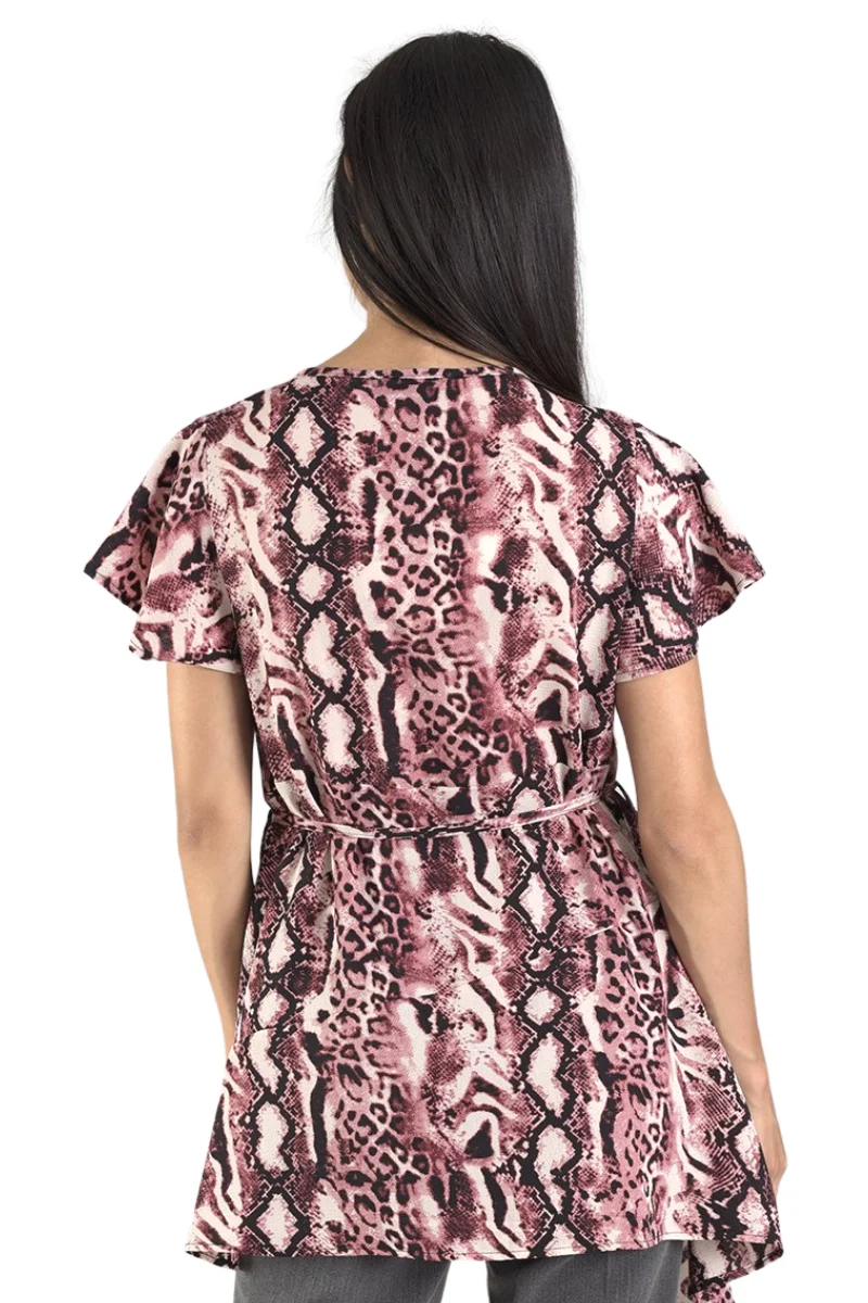 Blusa De Animal Print De Maternidad - Imagen 5