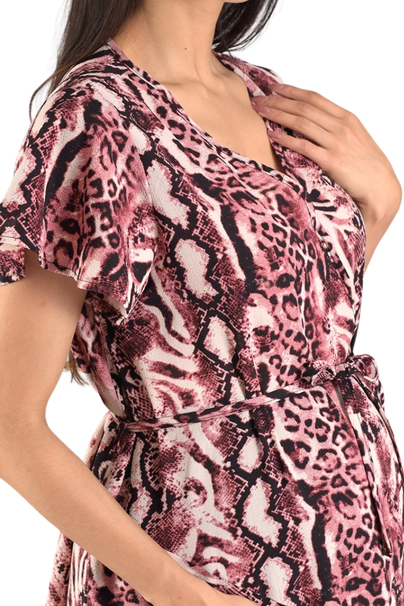 Blusa De Animal Print De Maternidad - Imagen 3