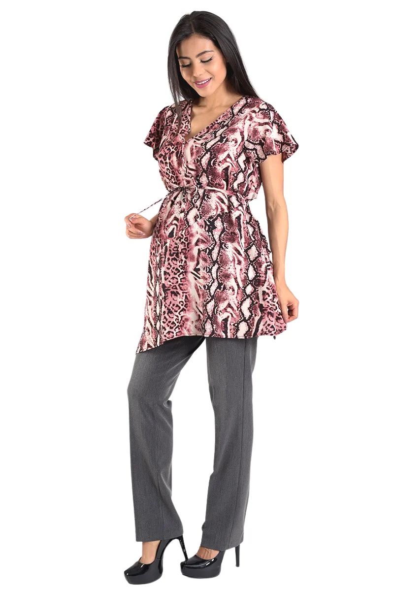 Blusa De Animal Print De Maternidad - Imagen 4