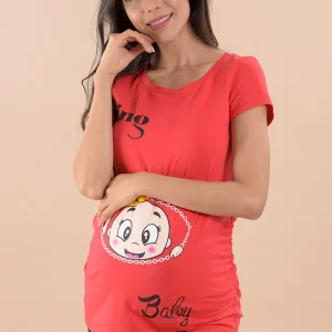Playera Estampada De Maternidad