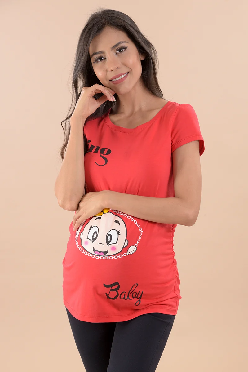 Playera Estampada De Maternidad - Imagen 2