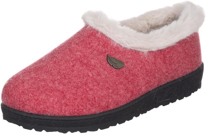 Zapatilla Cerrada Fieltro Burdeos - Imagen 5