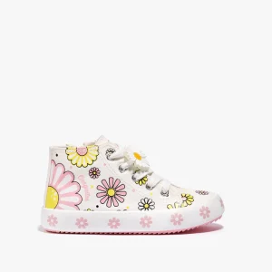 Zapatillas Altas Flores Conguitos
