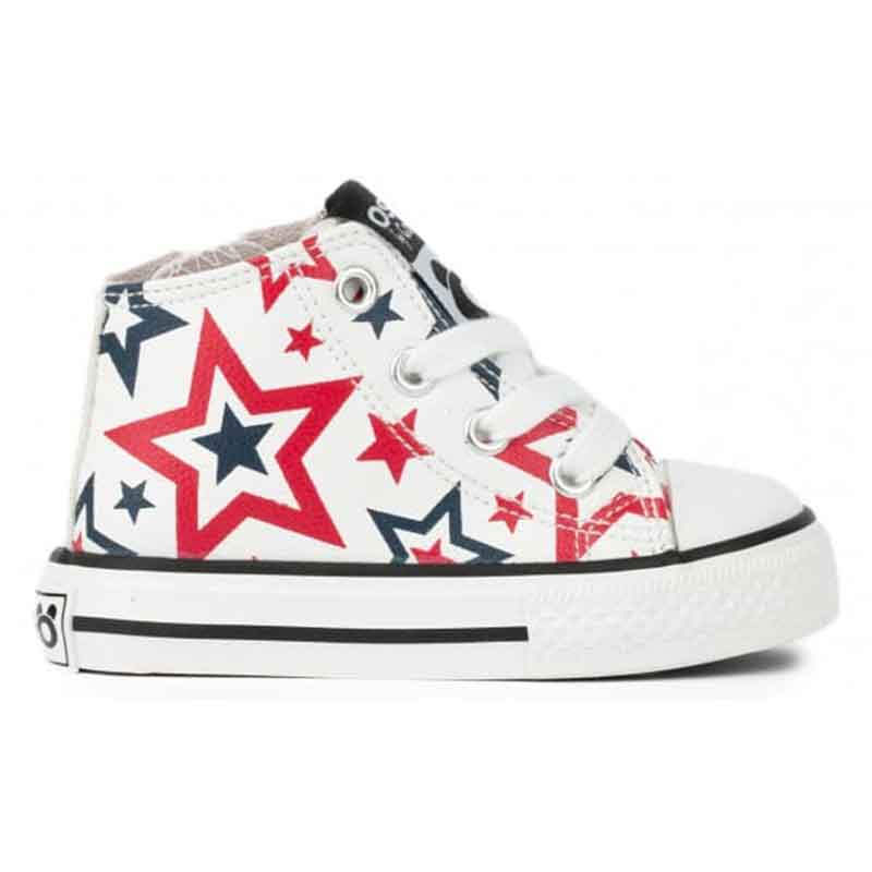 Zapatillas Altas Estrellas Napa Blanco - Imagen 2