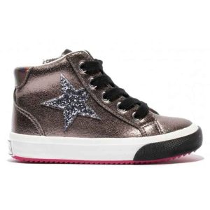 Zapatillas Altas de Niña Star Plomo