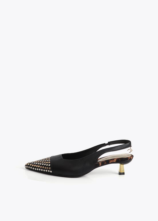 Zapato Tacón Destalonado con Tachas Lola Casademunt - Imagen 8