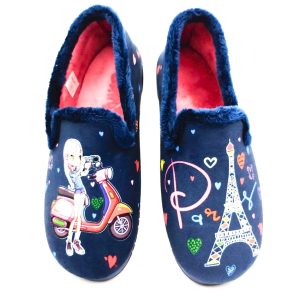 Zapatilla cuña plana Vespa-París Alcalde 62003