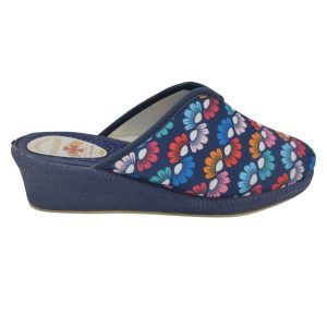 Zapatilla chinelas escotada de alcalde cuña 3 cm Alcalde 8207